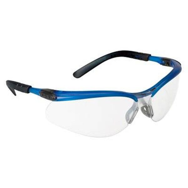 3M Company Safety Glasses With Ocean Blue Nylon Frame and Clear Polycarbonate Anti-Fog Lens