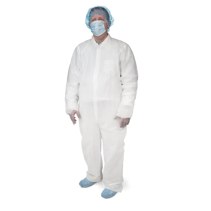 Coveralls - Disposable, Universal Size, White, 25/case