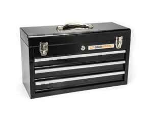 3 Drawer Tool Box, 20", Black